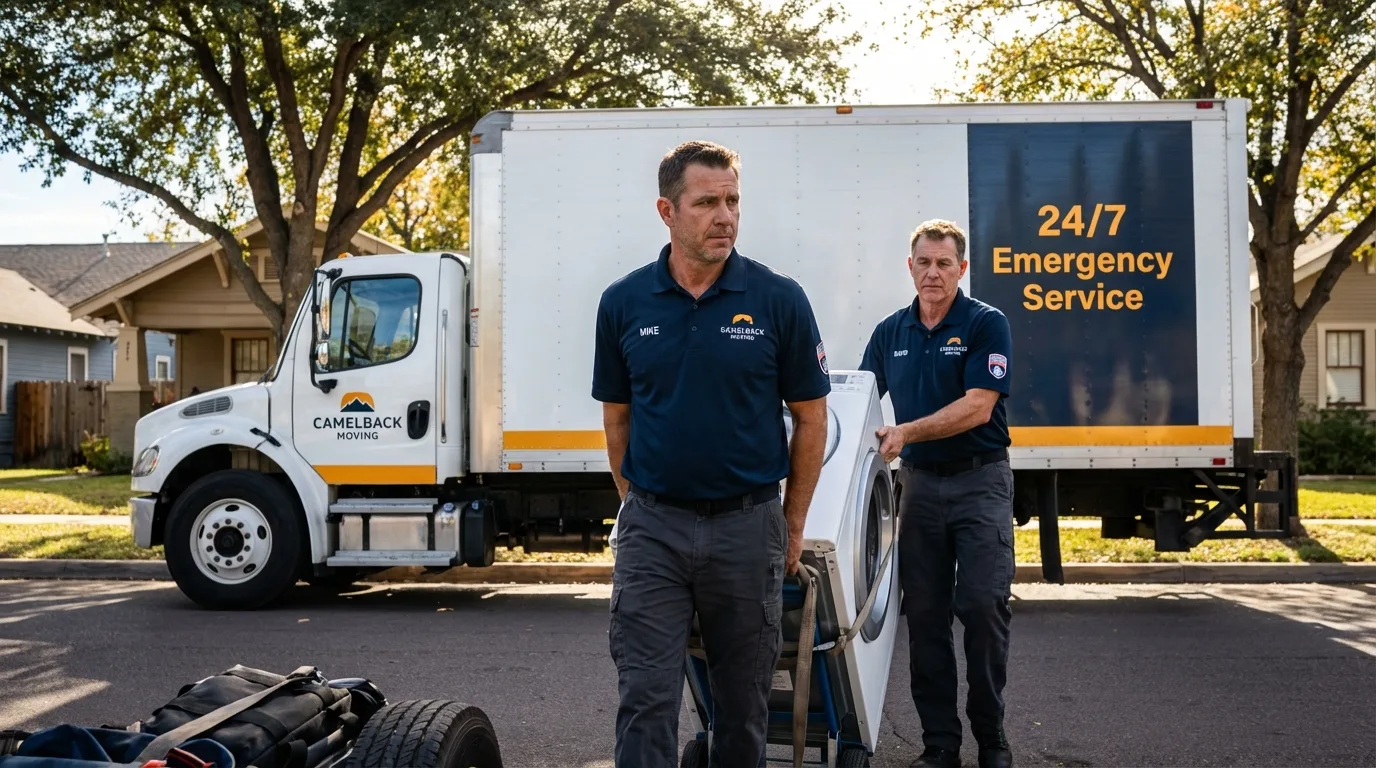 CamelBack Moving crew loading furniture in Little Rock, AR